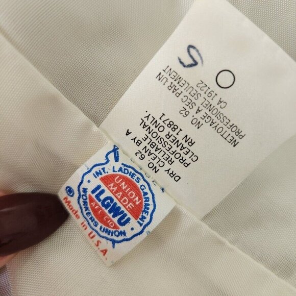 Vtg 70s Plaid Skirt Set Sz 10 Tan Jacket Union Made Linen JH Collectibles ILGWU - Picture 8 of 16